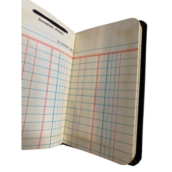 Vintage Green Ridge Bank Scranton Penna Account Register Book 2.5" x 4" - Picture 3 of 5